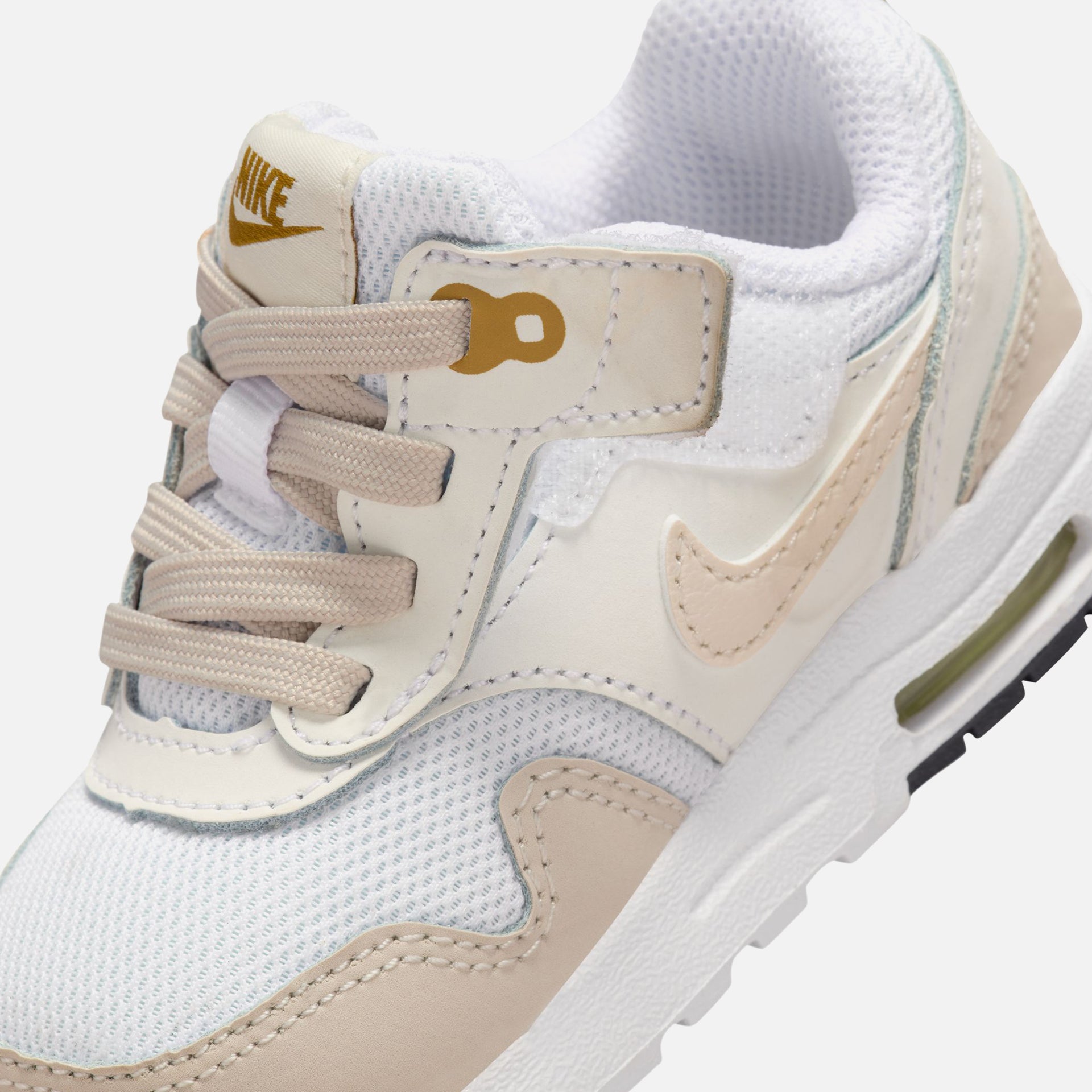 Nike Toddler Air Max 1 Easy On - White / Light Orewood / Brown / Bronzine