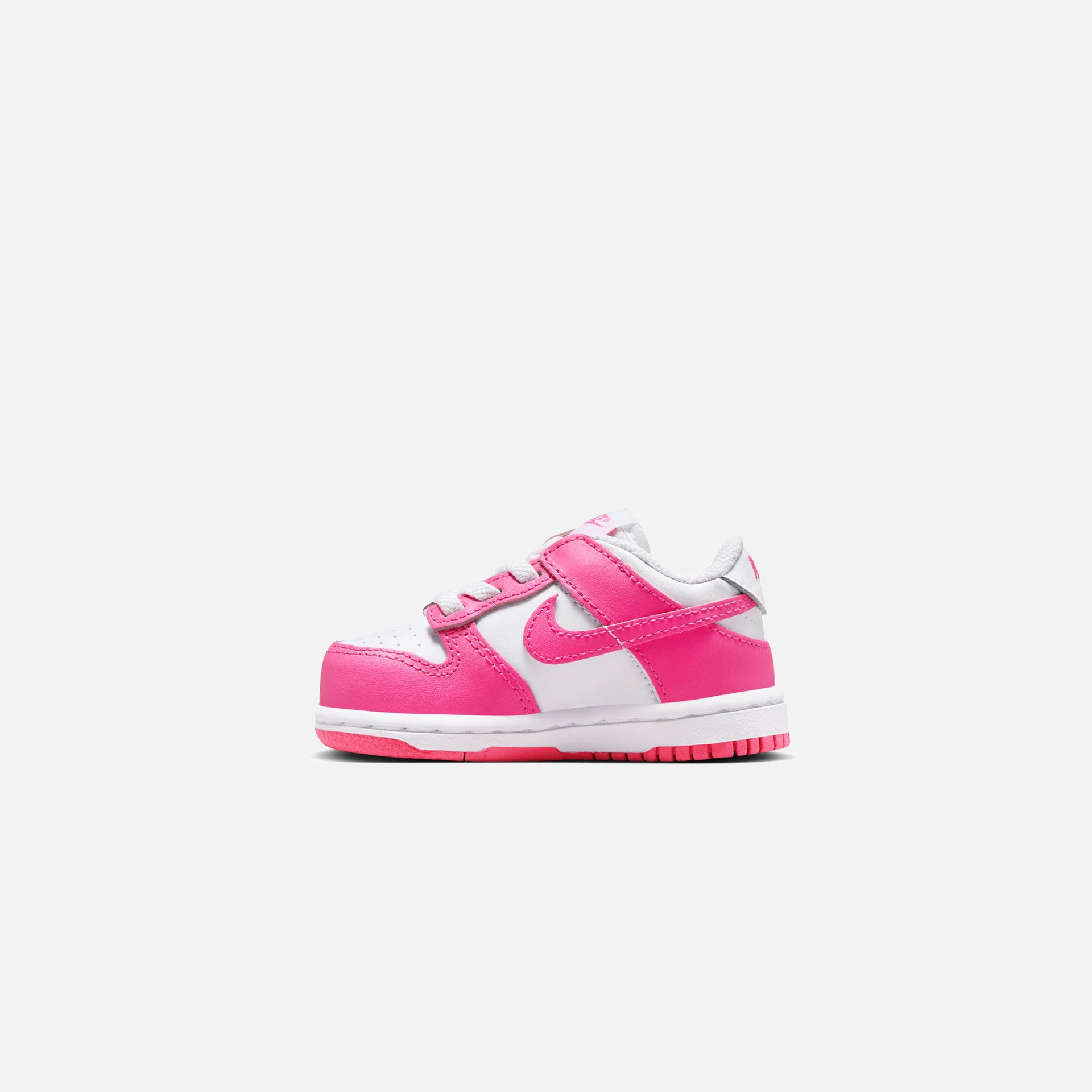 Nike TD Dunk Low - White / Laser Fuchsia