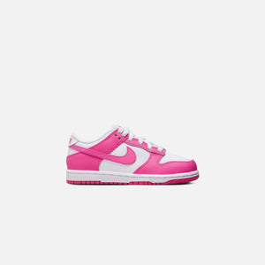 Nike PS Dunk Low - White / Laser Fuchsia