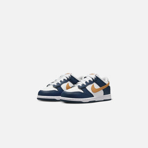 Nike PS Dunk Low - White / Wheat / Midnight Navy