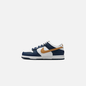 Nike PS Dunk Low - White / Wheat / Midnight Navy