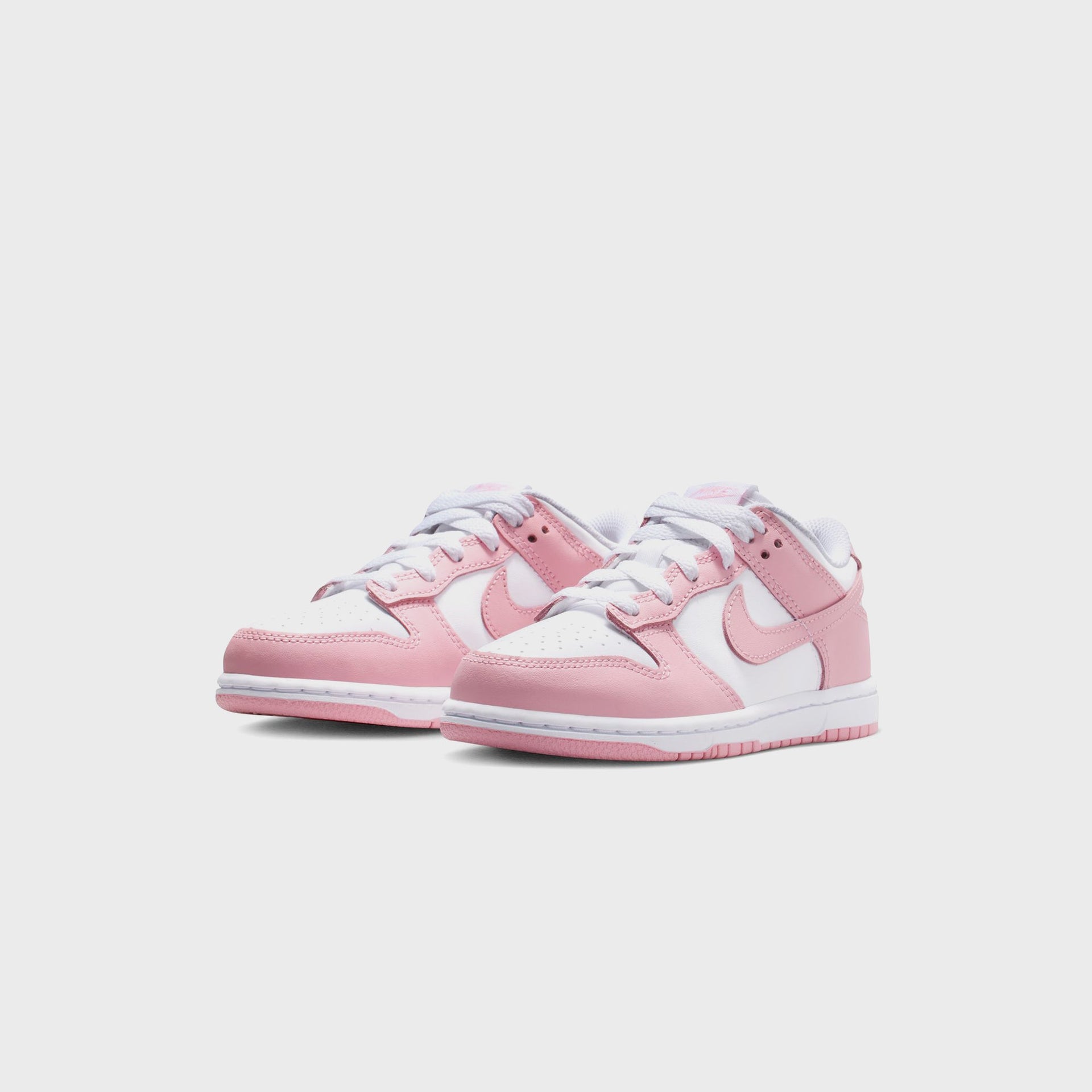 Nike GS Dunk Low - White / Medium Soft Pink / White / White