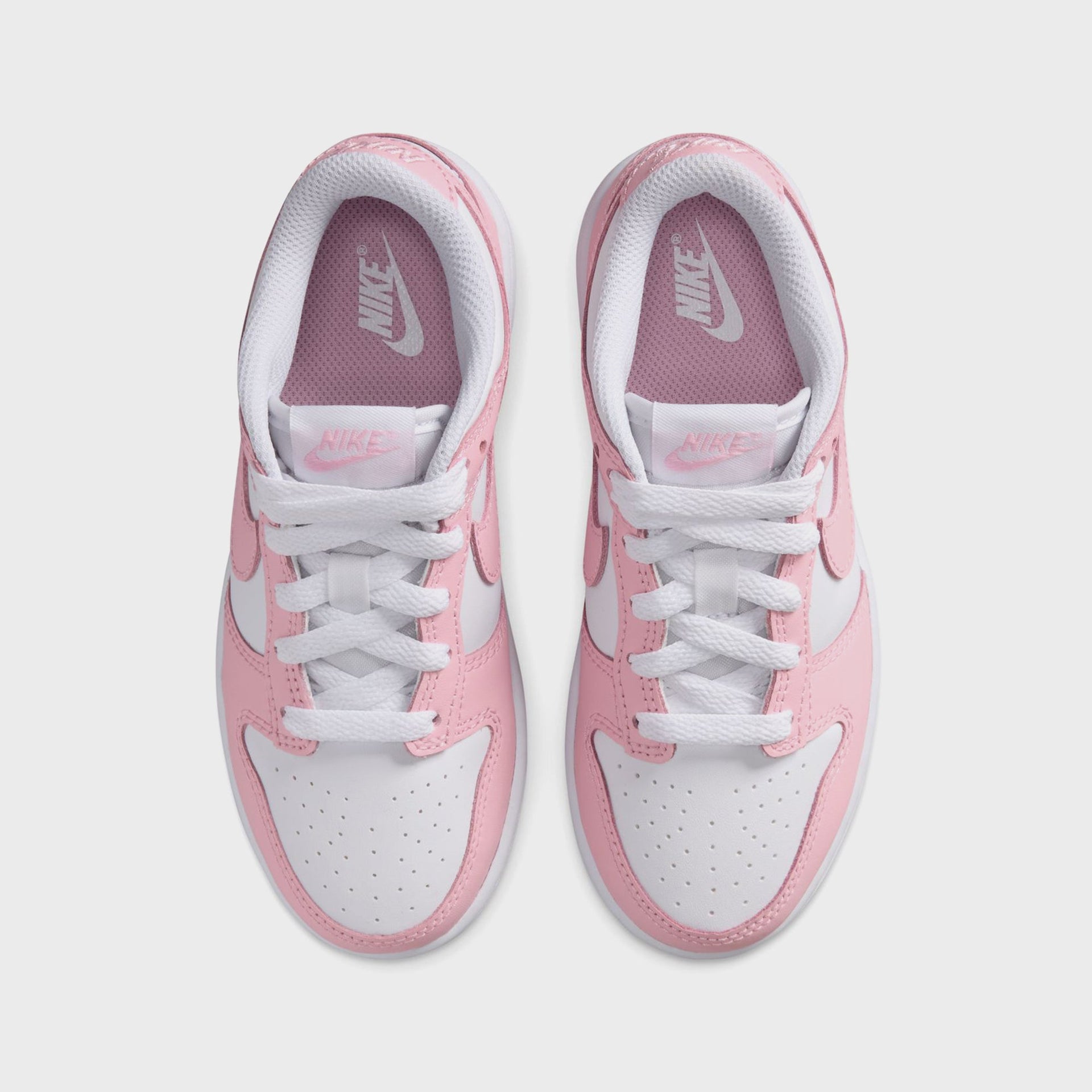Nike GS Dunk Low - White / Medium Soft Pink / White / White
