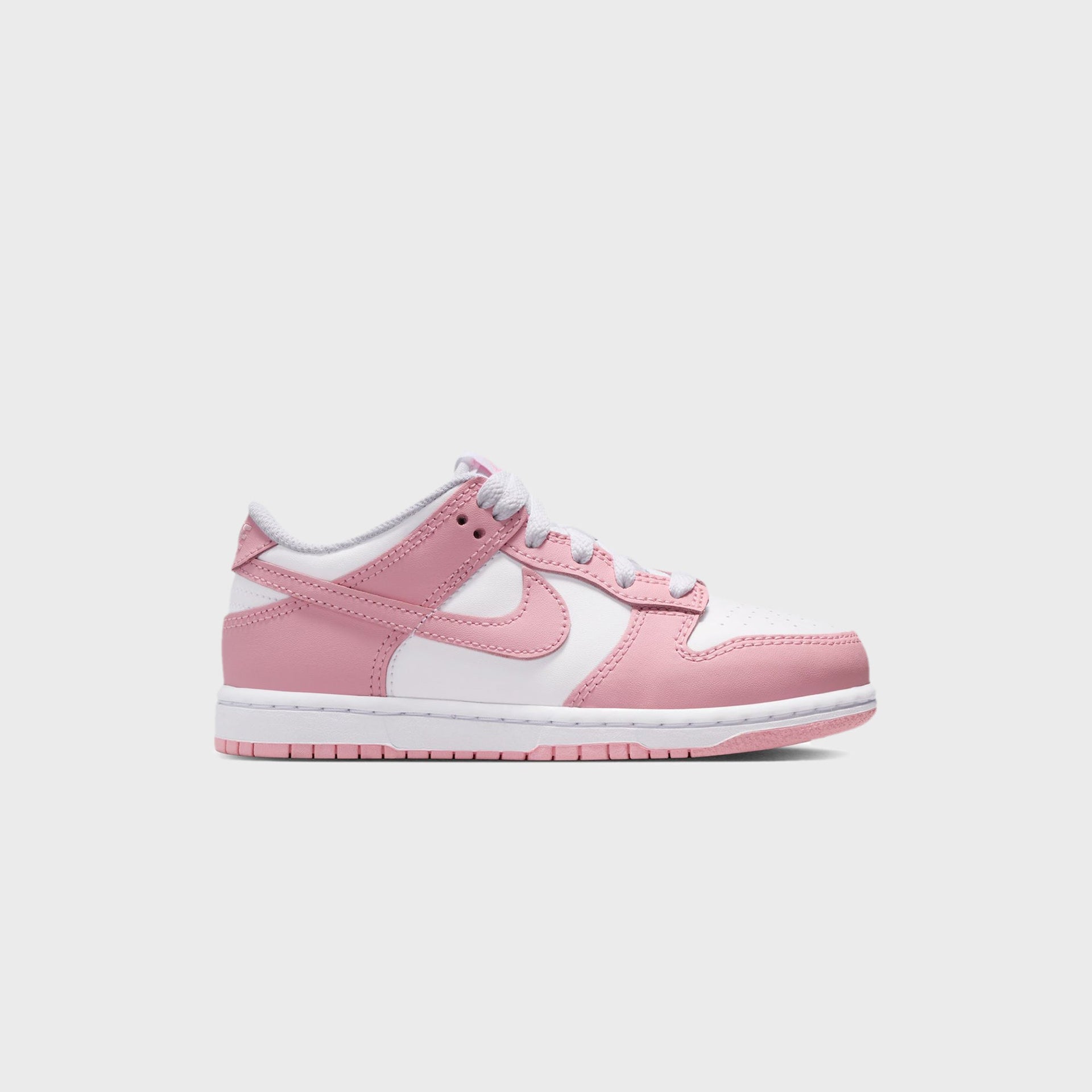 Nike GS Dunk Low - White / Medium Soft Pink / White / White