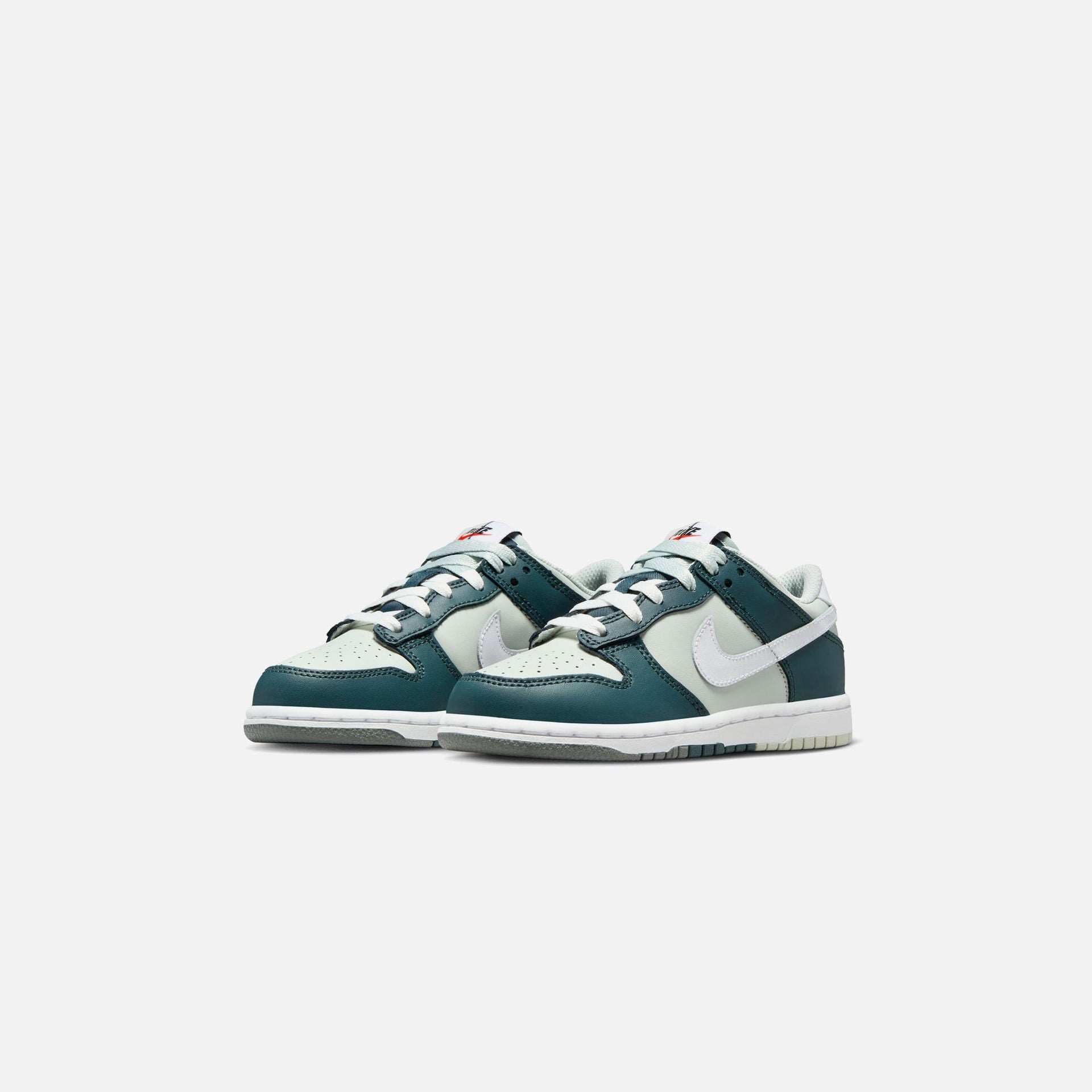 Nike Pre-School Dunk Low - Deep Jungle / White / Light Silver