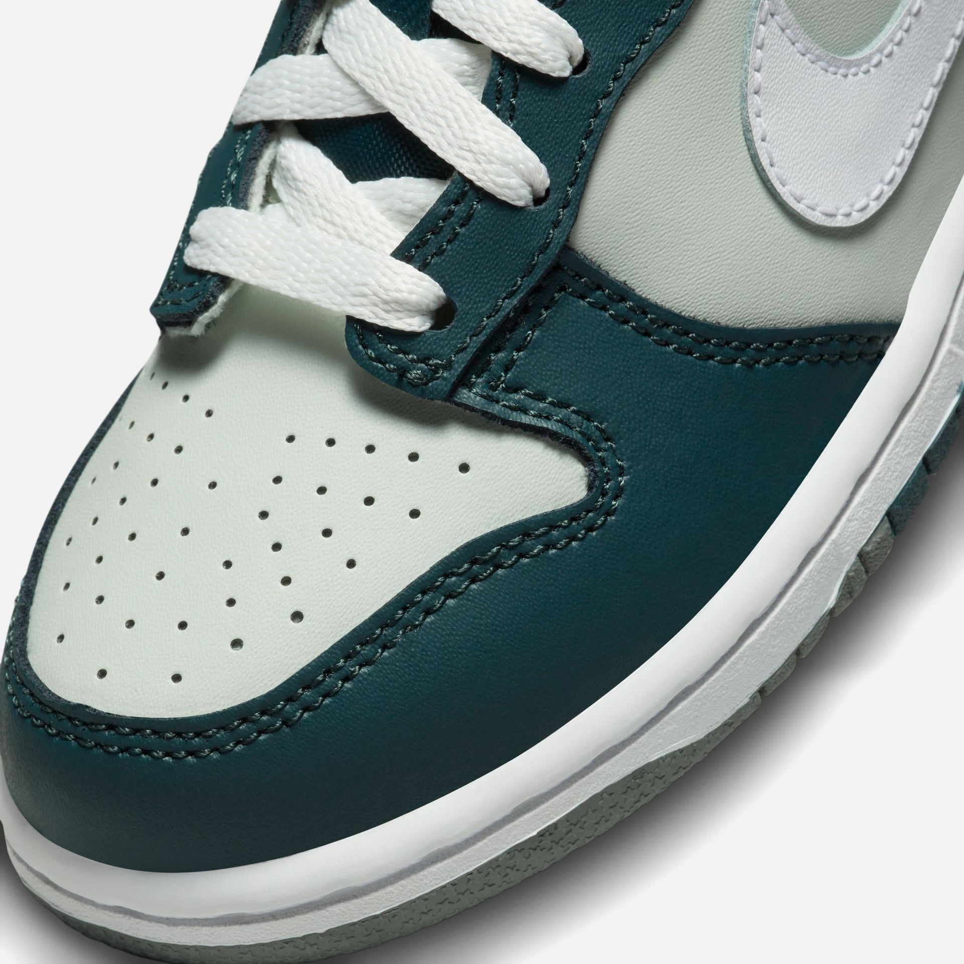 Nike Pre-School Dunk Low - Deep Jungle / White / Light Silver