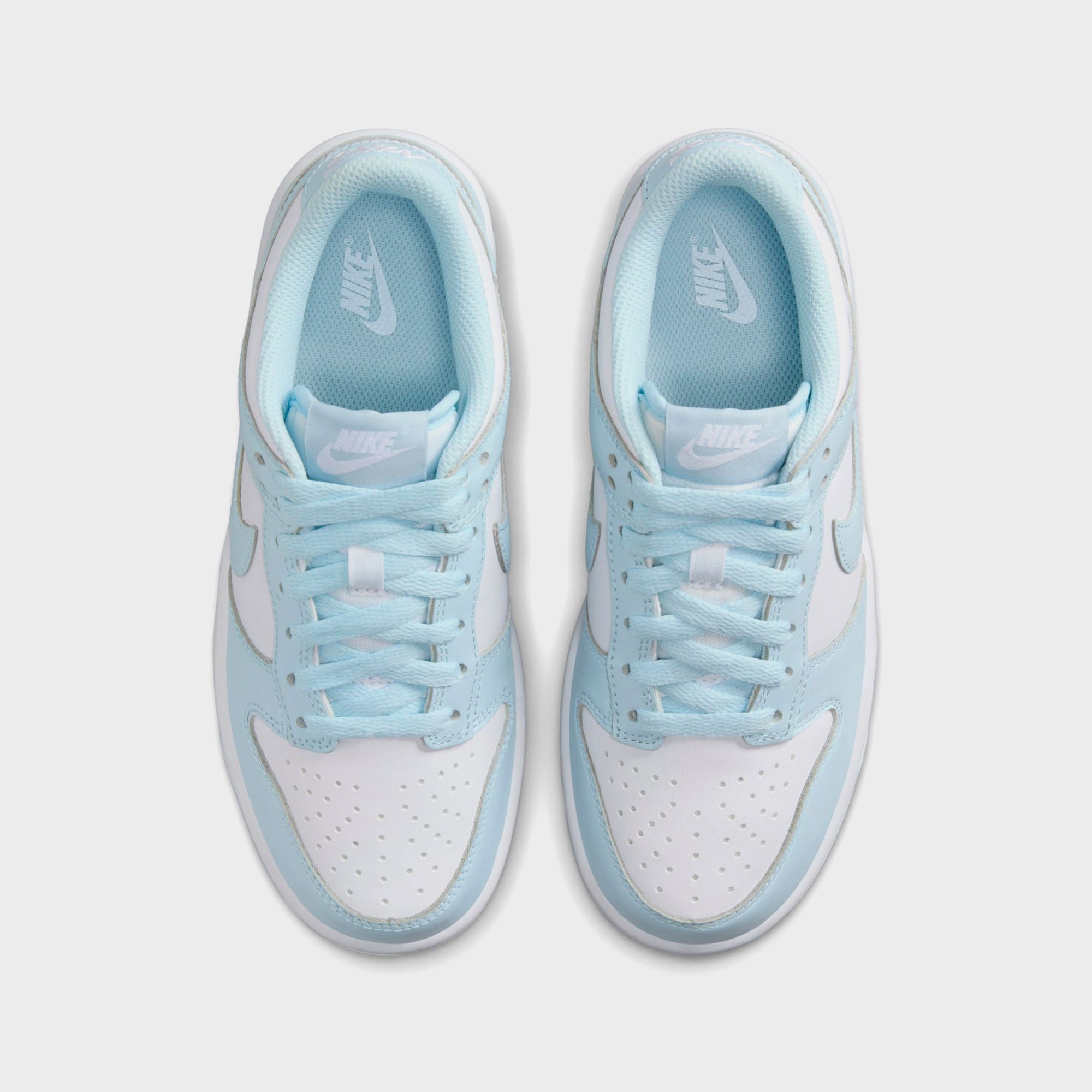 Nike GS Dunk Low - White / Glacier Blue – Kith Europe