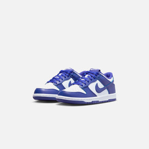 Nike GS Dunk Low - White / Concord / University Red