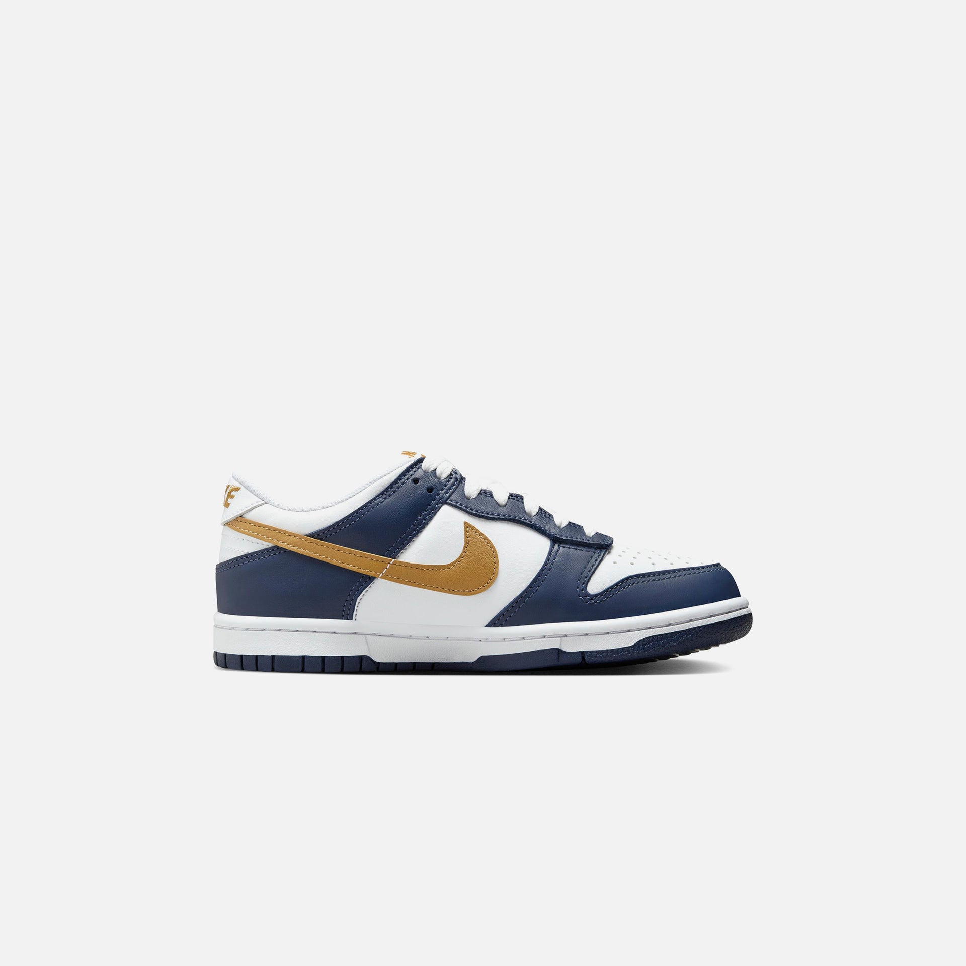 Nike GS Dunk Low - White / Wheat / Midnight Navy