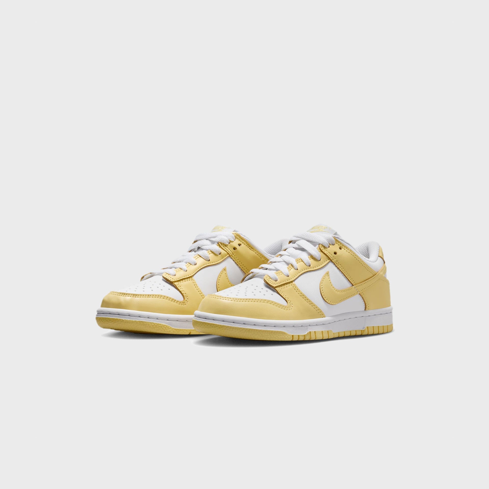 Nike GS Dunk Low - White / Soft Yellow