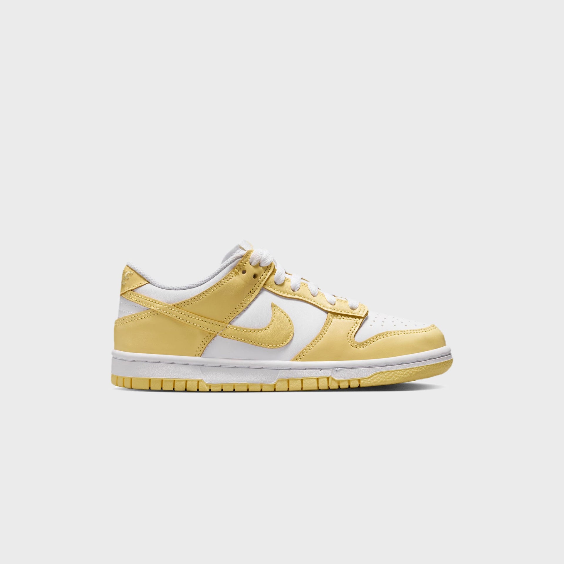 Nike GS Dunk Low - White / Soft Yellow