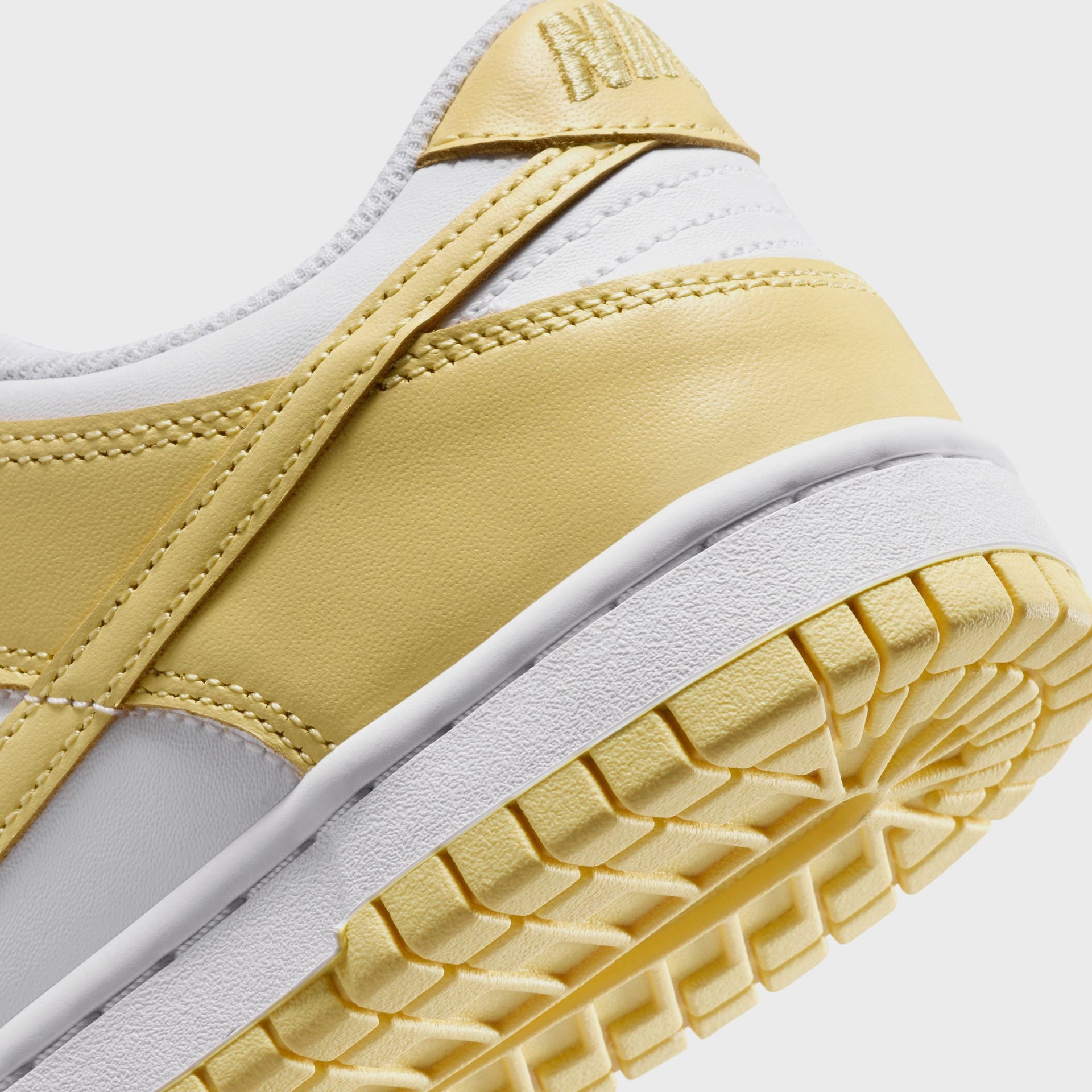 Nike GS Dunk Low - White / Soft Yellow