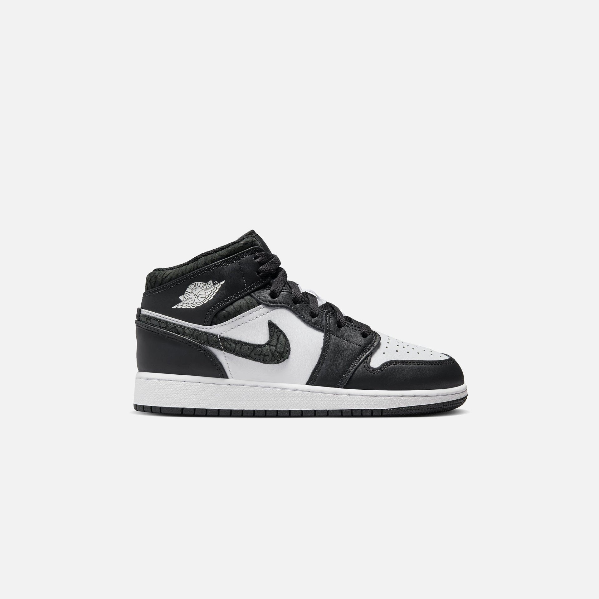Nike Grade School Air Jordan 1 Mid Se - Off Noir / Black / White / Black