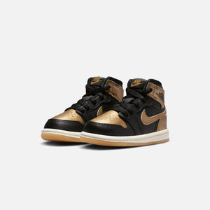 Jordan TD Air Jordan 1 Retro High OG - Black / Metallic Gold