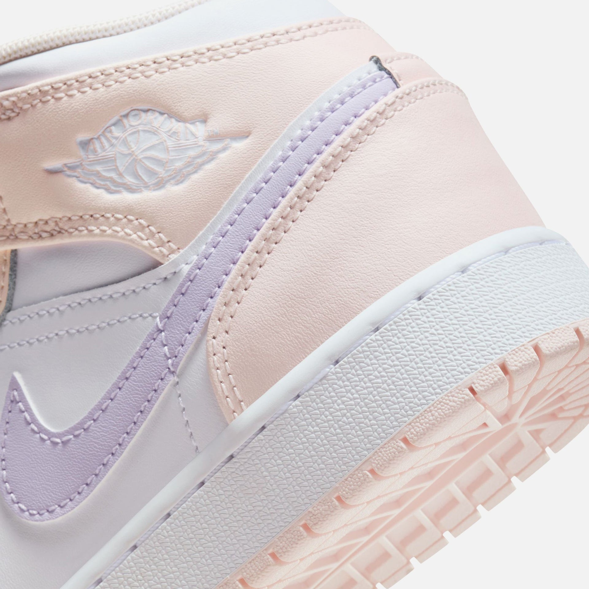 Jordan GS Air Jordan 1 - Pink Wash / White / Violet Frost