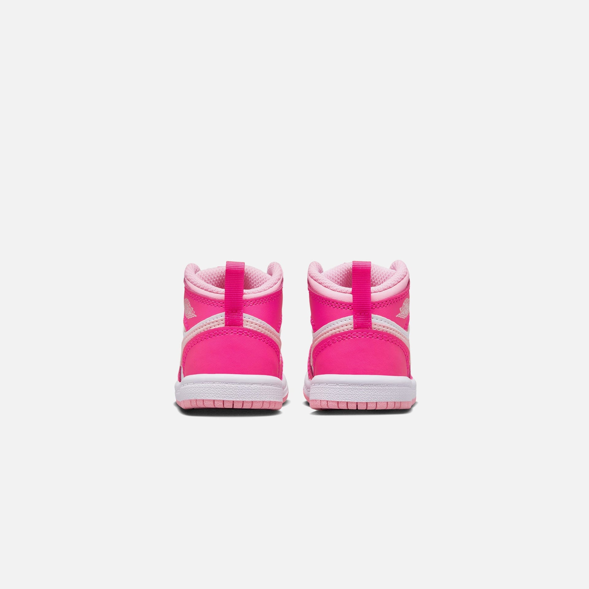 Nike TD Air Jordan 1 Mid - White / Med Soft Pink / Fierce Pink