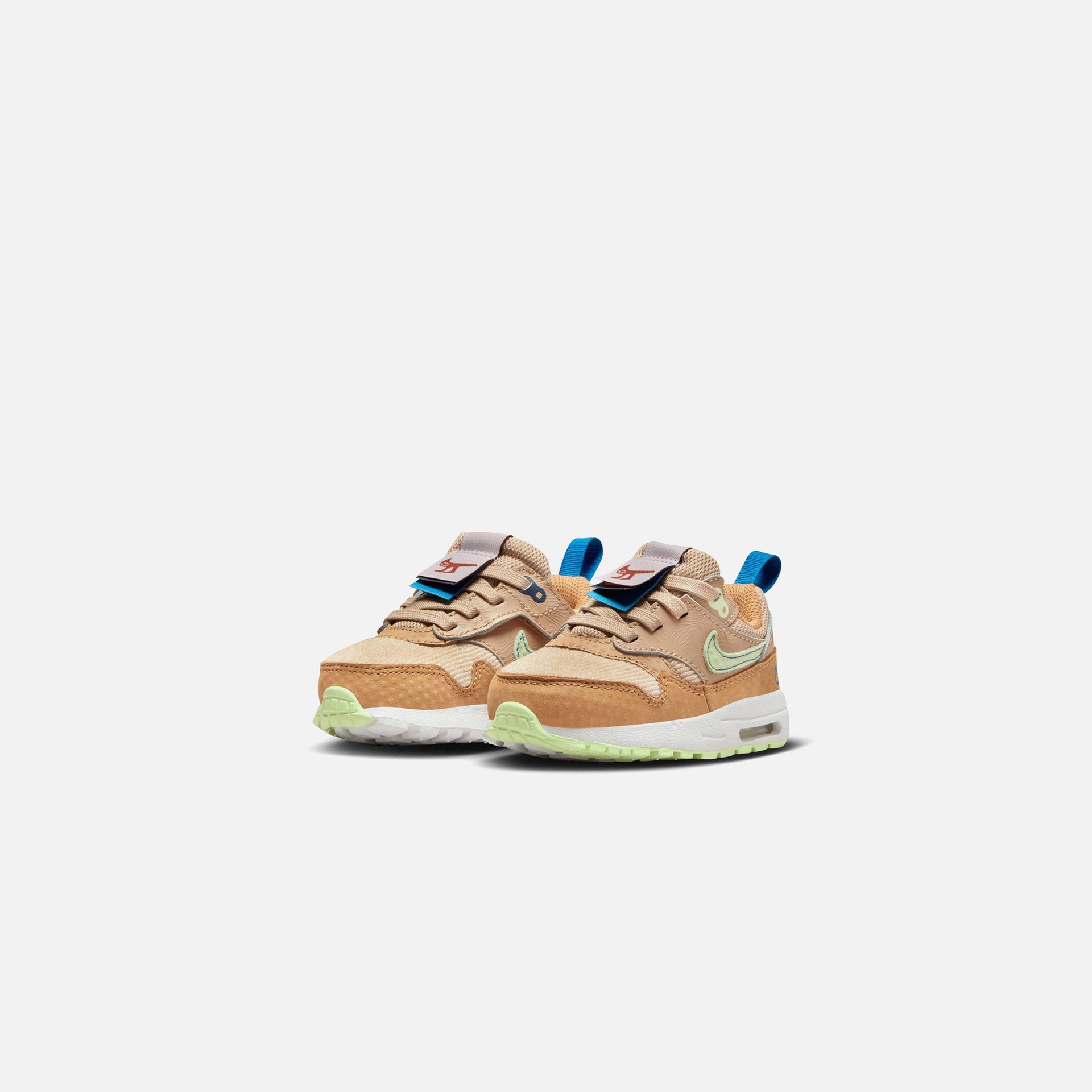 Nike Toddler Air Max 1 SE Easyon - Black / White / Playful Pink / Stadium