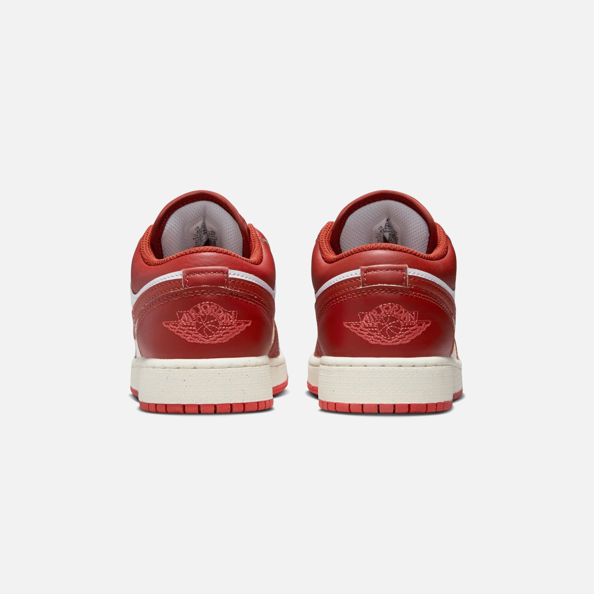 Jordan GS Air Jordan 1 Low SE - White / Dune Red / Lobster / Sail