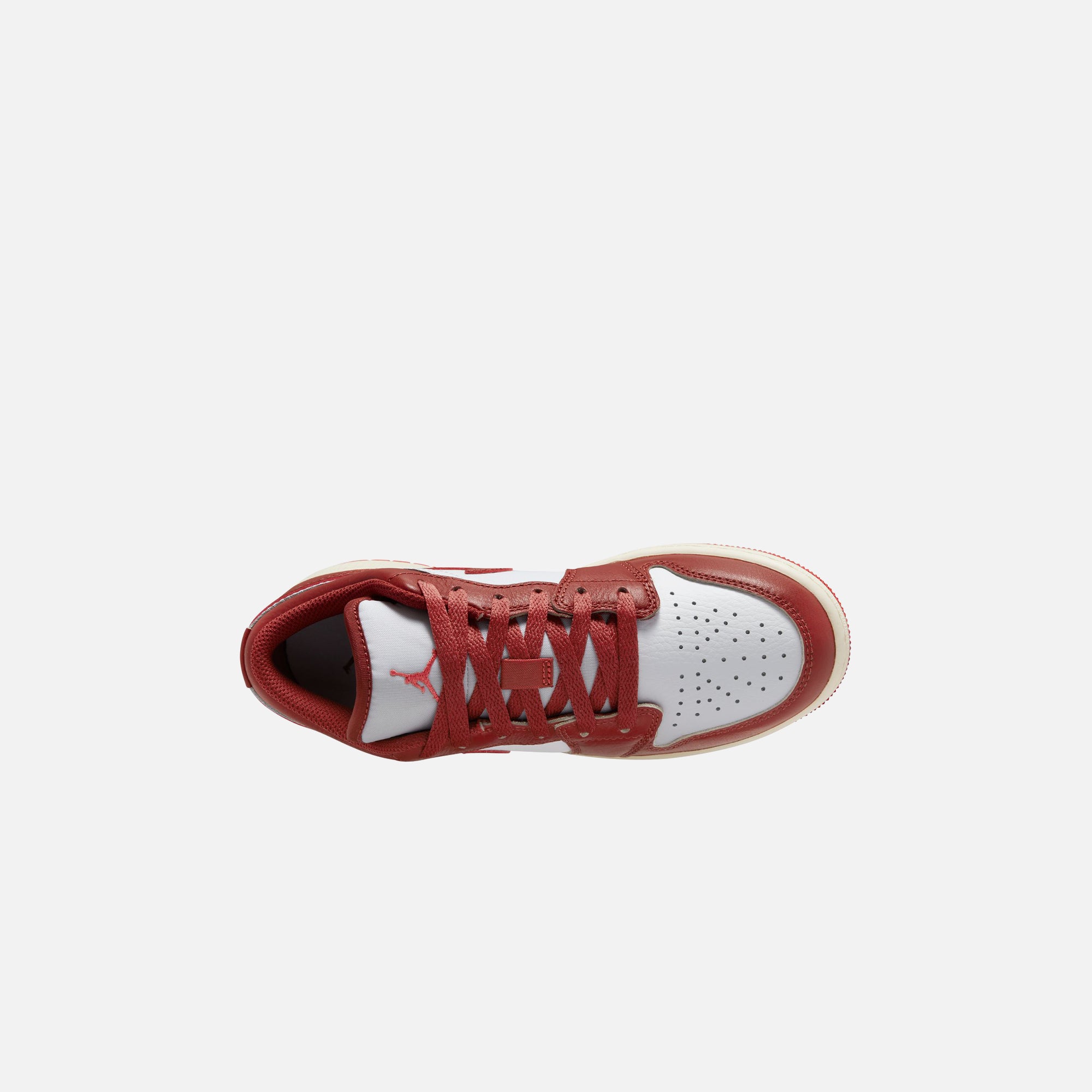 Jordan GS Air Jordan 1 Low SE - White / Dune Red / Lobster