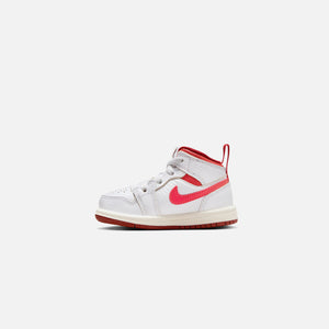 Nike Toddler Air Jordan 1 Mid SE - White / Lobster Dune / Red / Sail