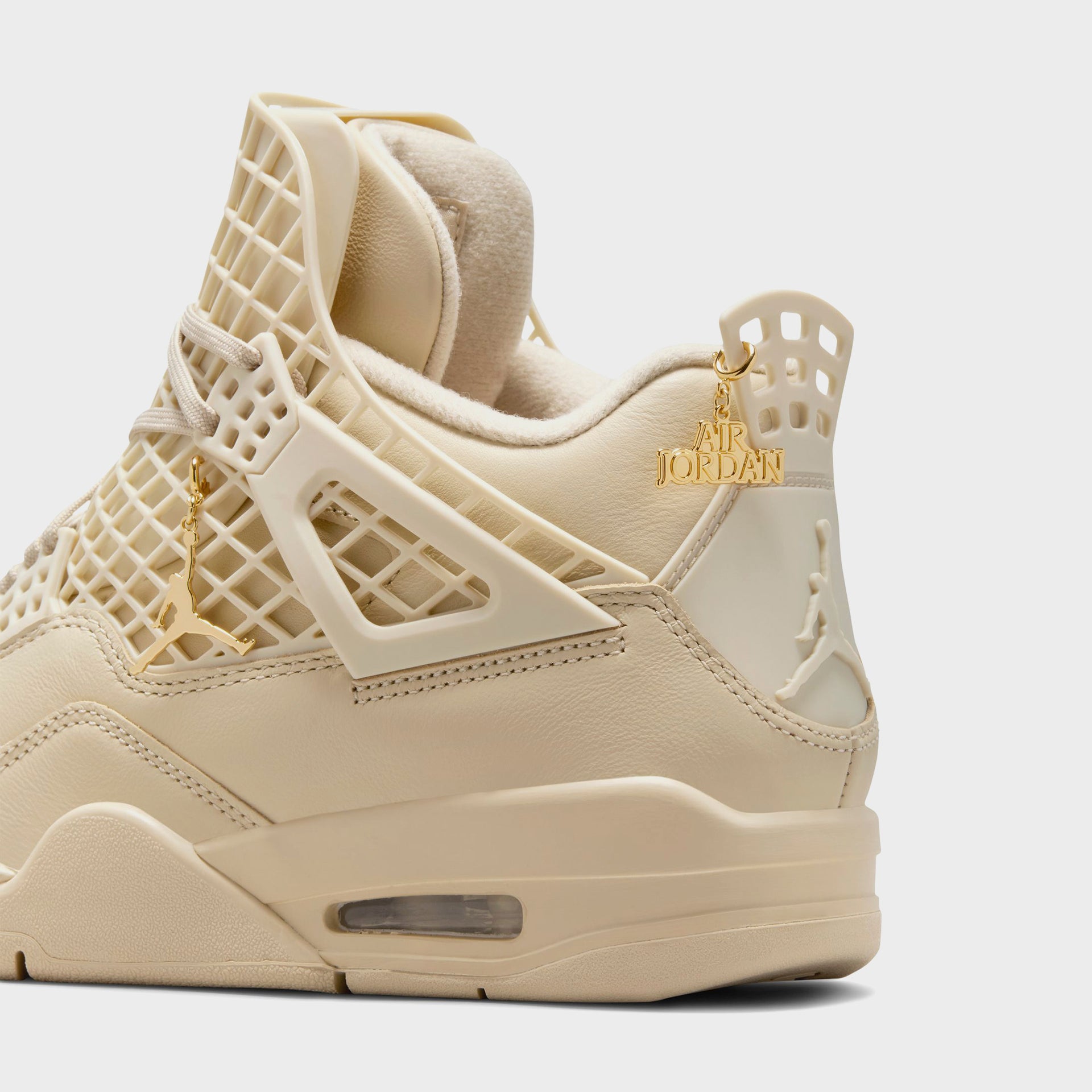 Nike Women's Air Jordan 4 - Net Rattan / Rattan / Metallic Gold