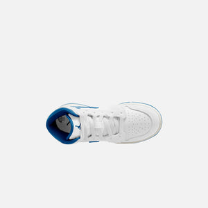 Nike GS Air Jordan 1 Mid SE - White / Industrial Blue / Sail