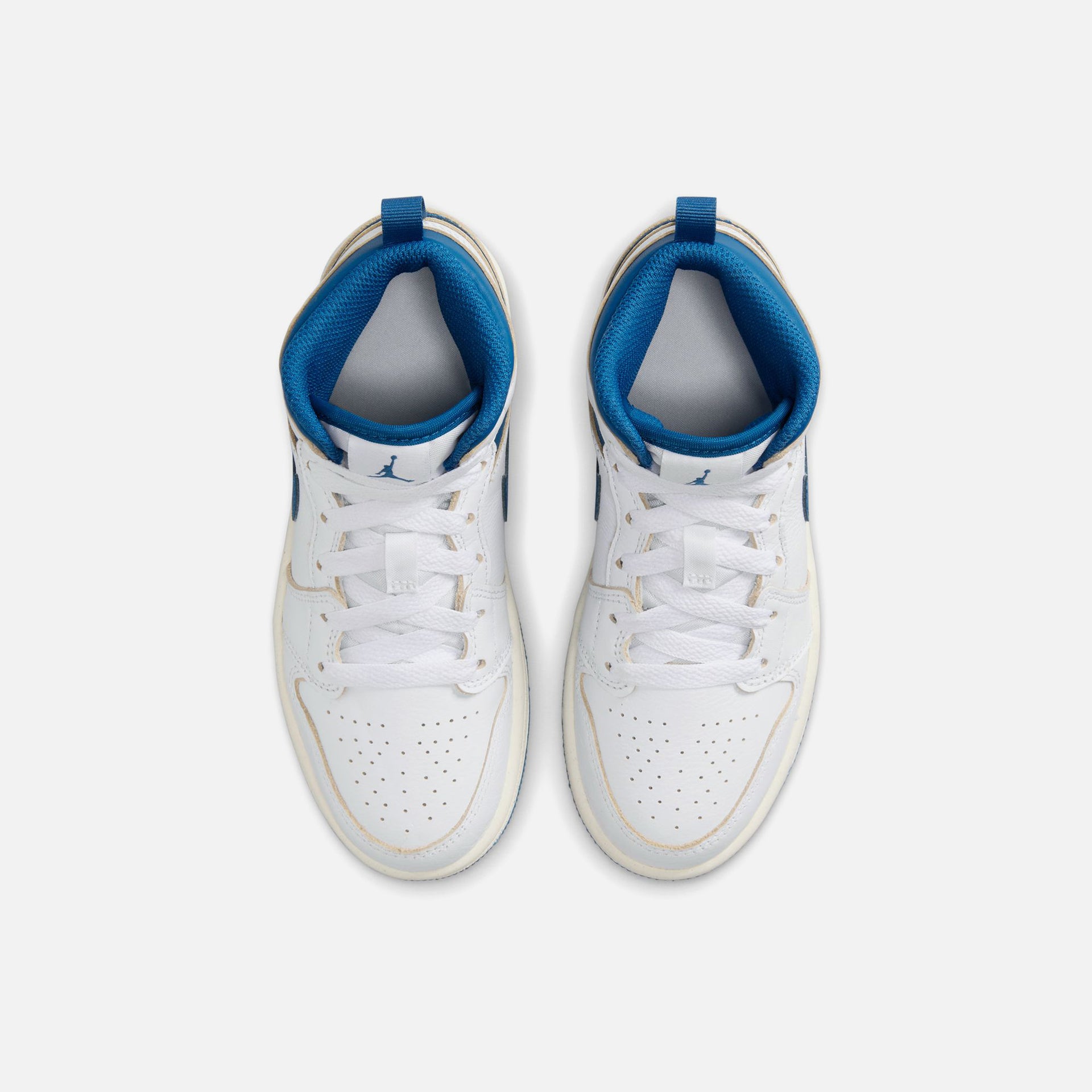 Jordan PS Air Jordan 1 Mid SE - White / Industrial Blue / Sail