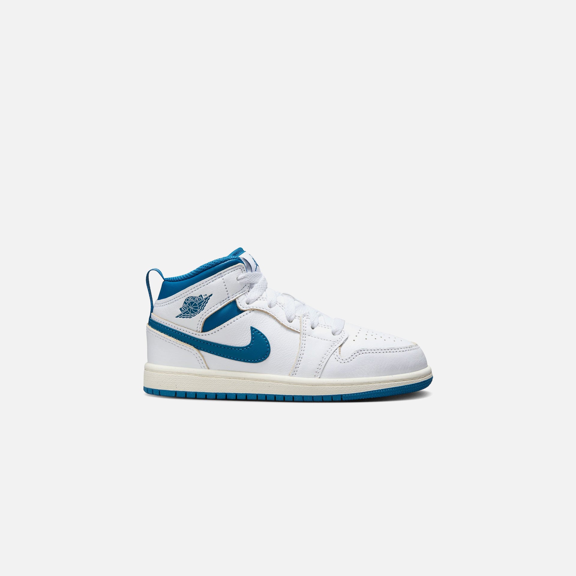 Jordan PS Air Jordan 1 Mid SE - White / Industrial Blue / Sail