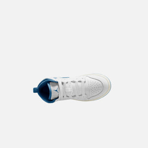 Nike PS Air Jordan 1 Mid SE - White / Industrial Blue / Sail