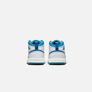 Nike TD Air Jordan 1 Mid SE - White / Industrial Blue / Sail