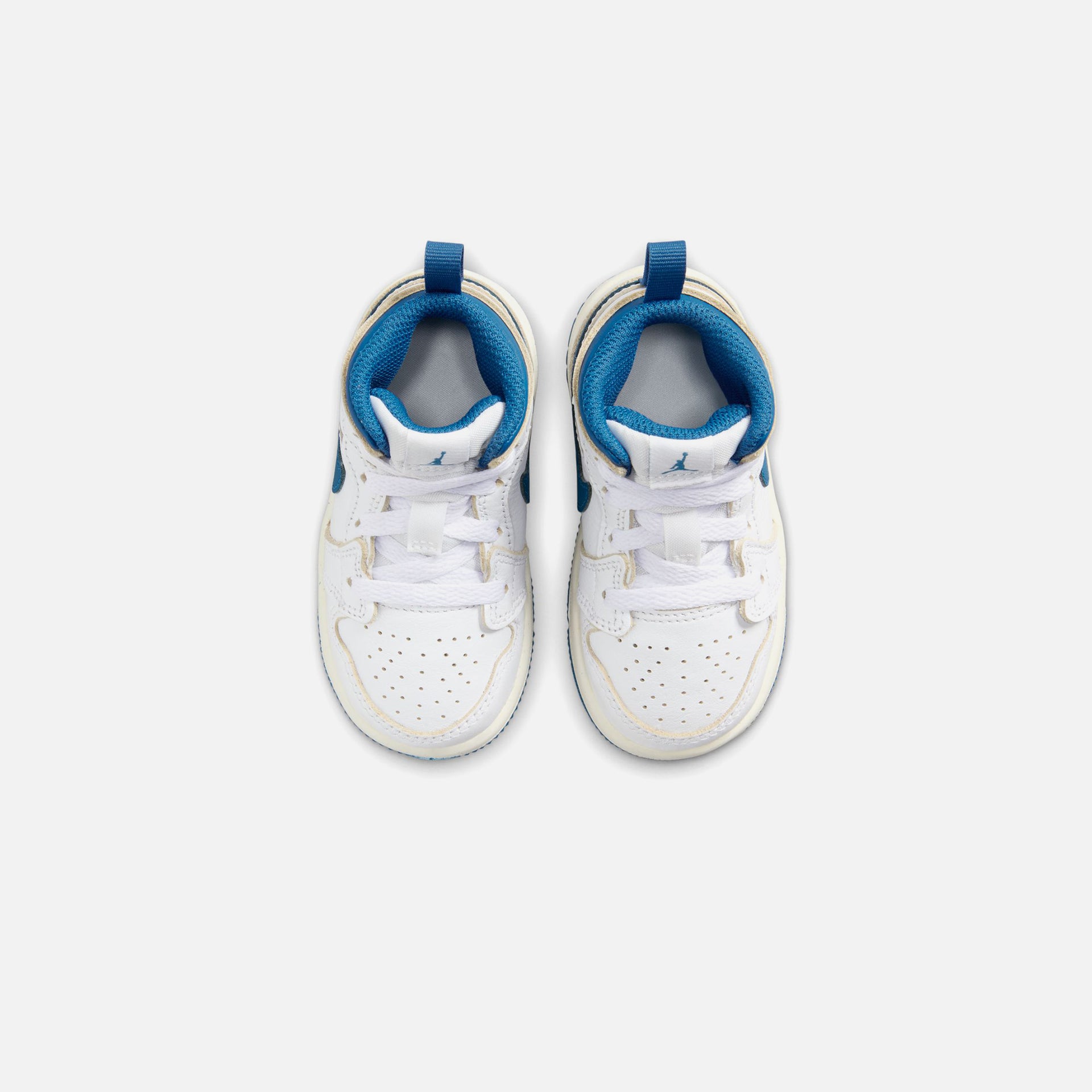 Jordan TD Jordan 1 Mid SE - White / Industrial Blue / Sail