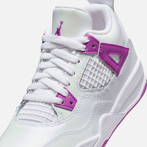 Nike PS Air Jordan 4 Retro - White / Hyper Violet