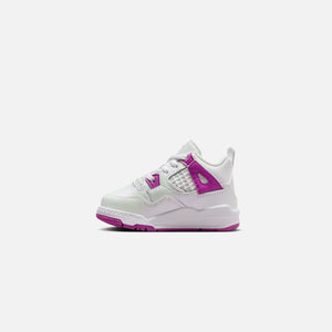 Nike TD Air Jordan 4 Retro - White / Hyper Violet