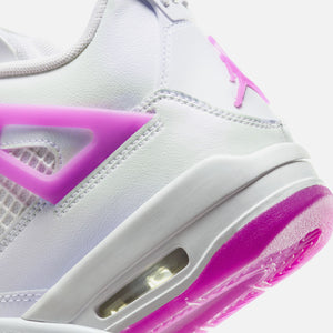 Nike GS Air Jordan 4 Retro - White / Hyper Violet
