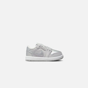 Nike TD Air Jordan 1 Low OG - Neutral Grey / Metallic Silver / White
