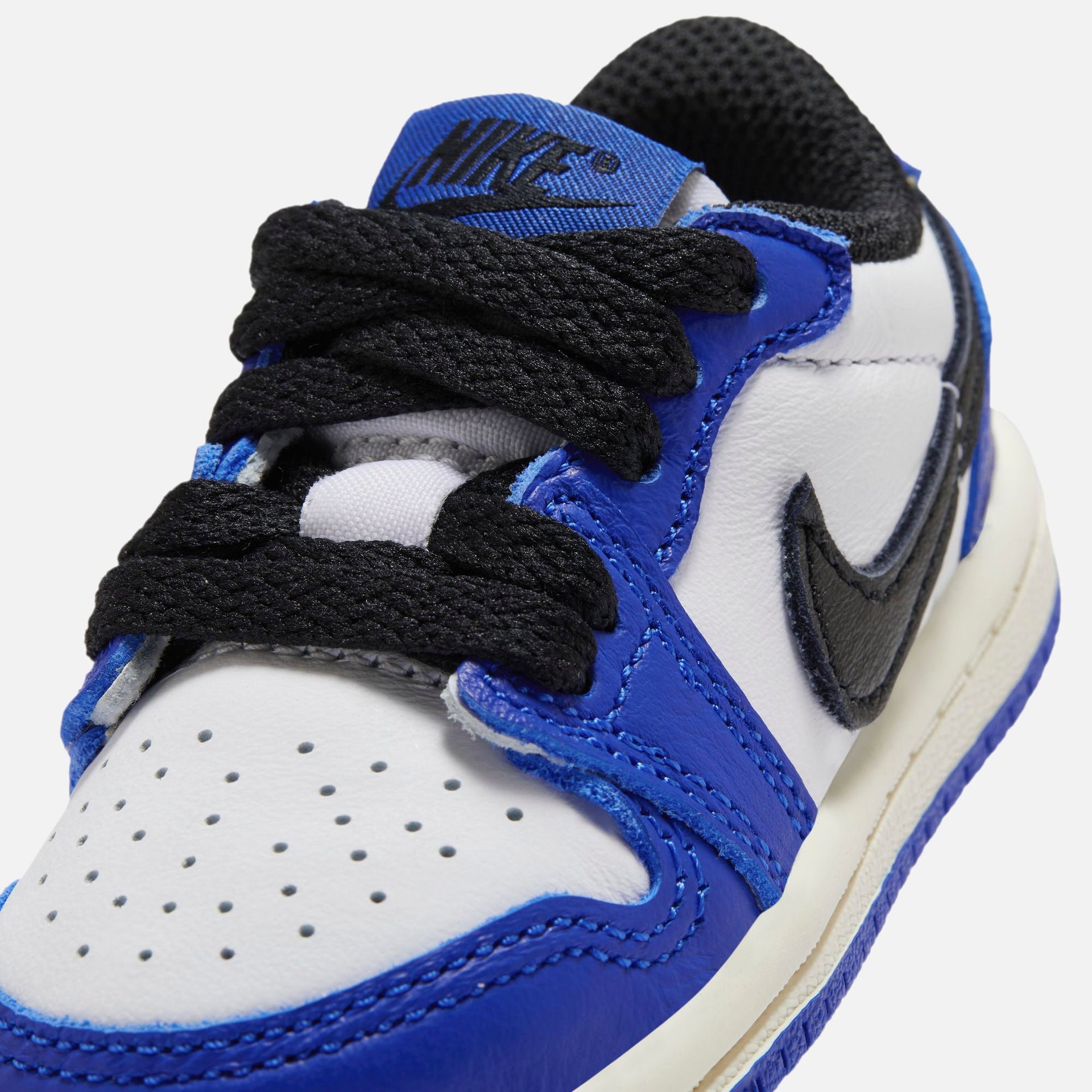 Jordan TD Air Jordan 1 Low OG - White / Black / Game Royal / Sail