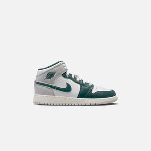 Jordan GS Air Jordan 1 Mid SE - White / Oxidized Green Sail