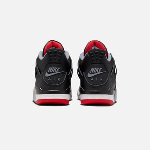 Nike GS Air Jordan 4 Retro - Black / Fire Red / Cement Grey / Summit White