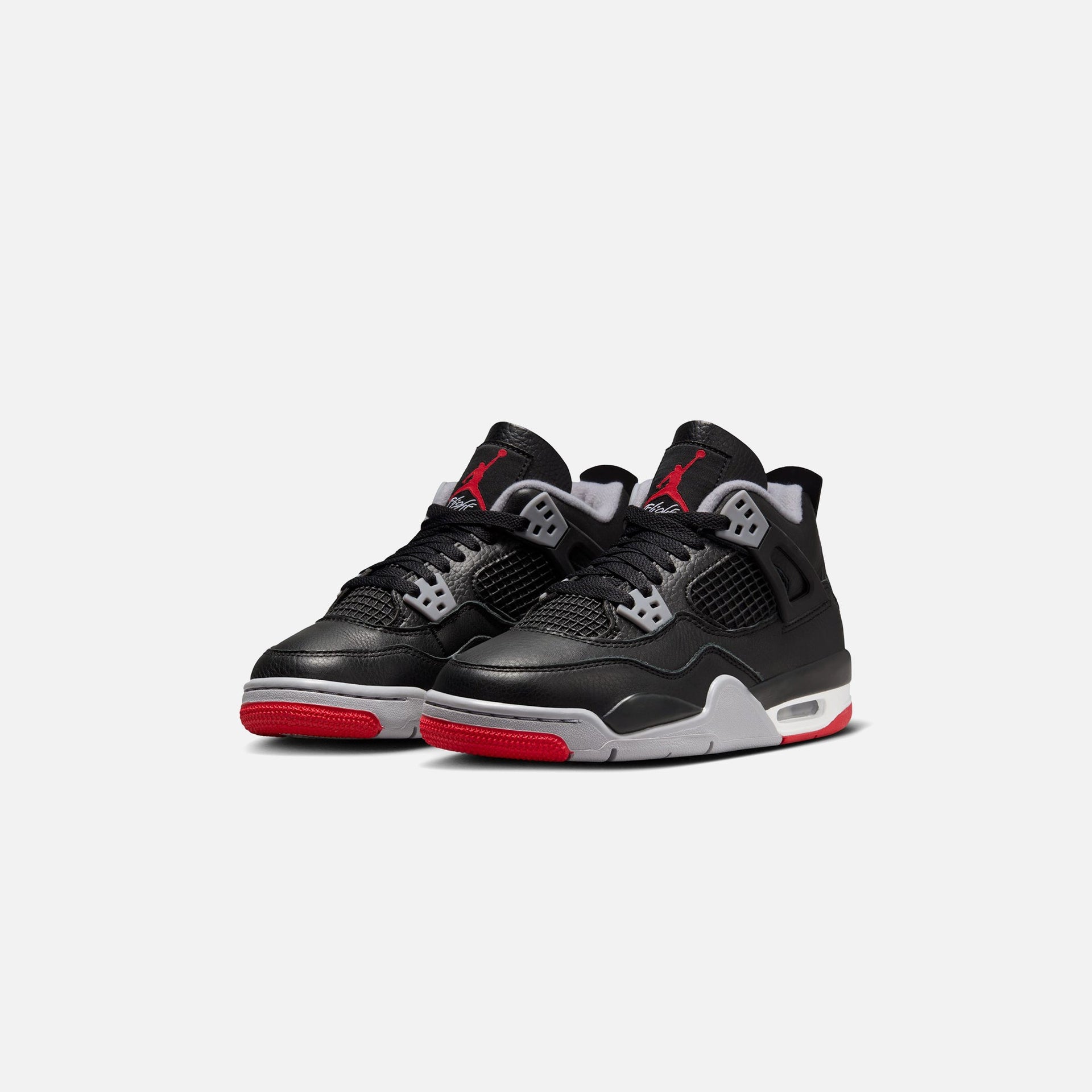 Jordan GS Air Jordan 4 Retro - Black / Fire Red / Cement Grey / Summit White