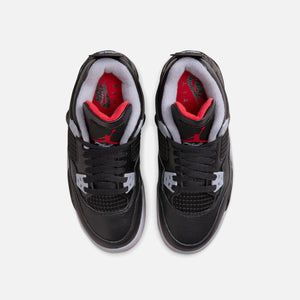 Nike GS Air Jordan 4 Retro - Black / Fire Red / Cement Grey / Summit White