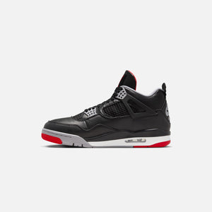 Nike Air Jordan 4 Retro - Black / Fire Red / Cement Grey / Summit White