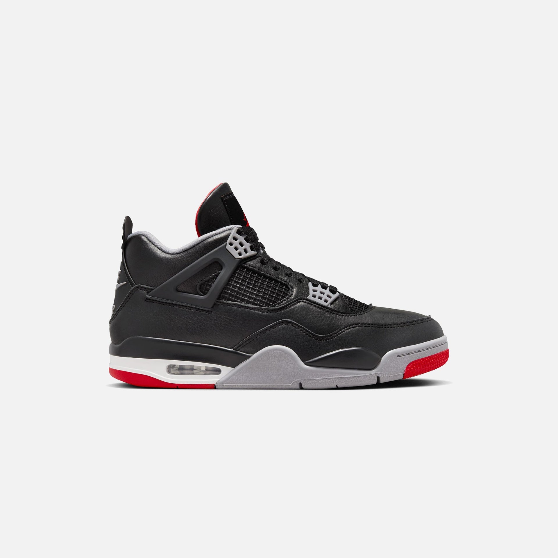 Nike Air Jordan 4 Retro - Black / Fire Red / Cement Grey / Summit White