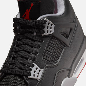 Nike Air Jordan 4 Retro - Black / Fire Red / Cement Grey / Summit White