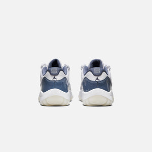 Jordan PS Air Jordan 11 Low - White / Midnight Navy / Diffused Blue / Football Grey