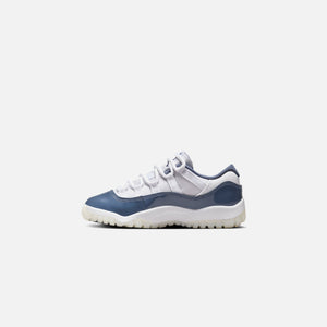 Jordan PS Air Jordan 11 Low - White / Midnight Navy / Diffused Blue / Football Grey