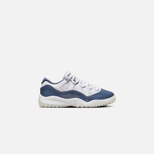 Jordan PS Air Jordan 11 Low - White / Midnight Navy / Diffused Blue / Football Grey