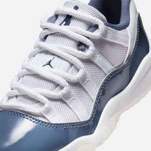 Jordan PS Air Jordan 11 Low - White / Midnight Navy / Diffused Blue / Football Grey