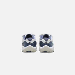 Jordan TD Air Jordan 11 Low - White / Midnight Navy / Diffused Blue / Football Grey