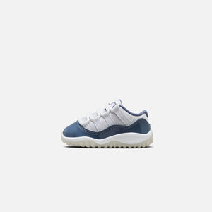 Jordan TD Air Jordan 11 Low - White / Midnight Navy / Diffused Blue / Football Grey