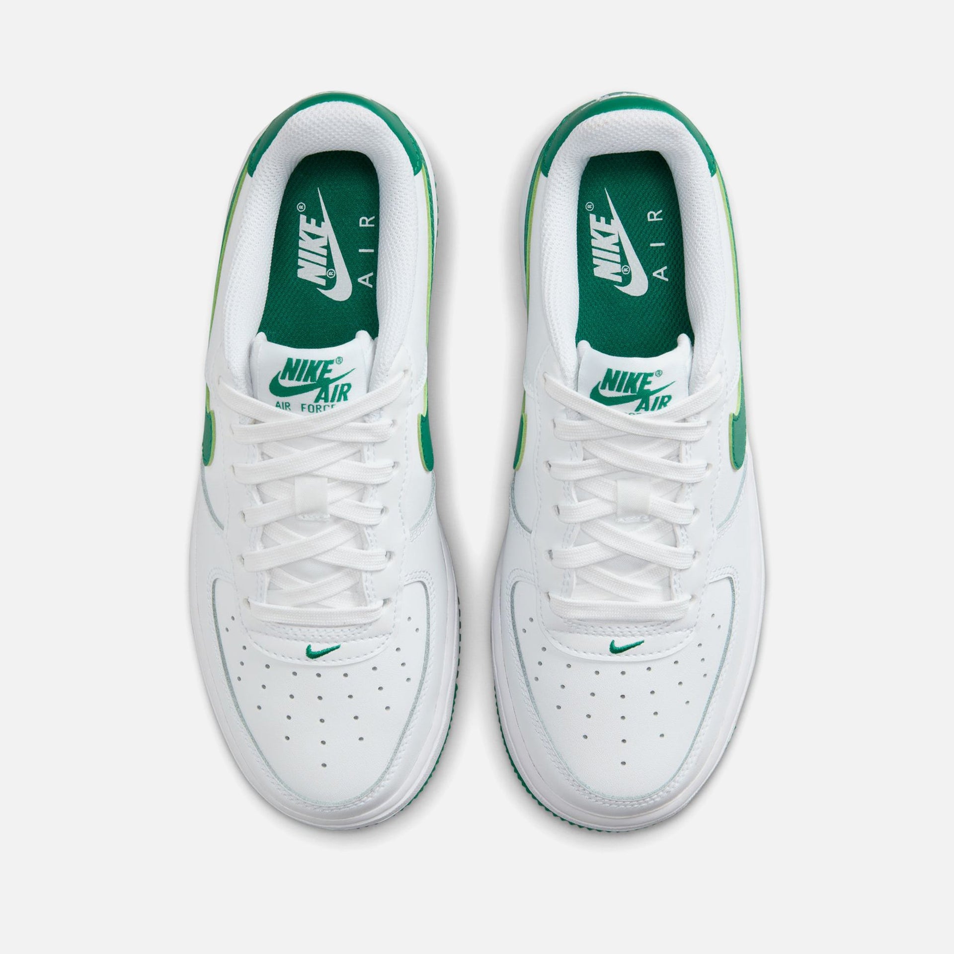 Nike GS Air Force 1 LV8 - White / Malachite / White